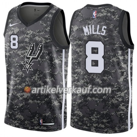NBA San Antonio Spurs Trikot Patty Mills 8 Nike City Edition Schwarz Swingman - Herren